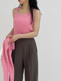 Berry Halter Sleeveless Knitwear