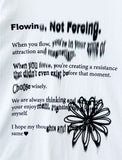OT daisy letter half sleeve