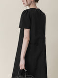 Rib Cut Button Long One Piece
