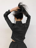 SLIM LINE CROP SHIRT