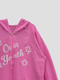 Youth two-way flow hood zip-up