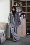 Bichon overfit fur jacket