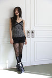 Rose velvet bustier sleeveless