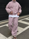 Cozy Hip-Hop Brushed Zip-Up