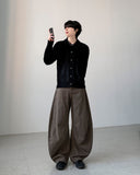 Rose Angora Collar Cardigan