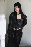 Halim studded black denim