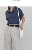 Pigment Nylon Overfit Short Sleeve Shirt