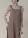 [Premium] Wool Cashmere Sleeveless Long One Piece