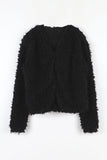 Fluffy fur cardigan