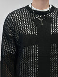 Crossover punching knit