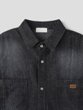 Uncle Patch Short Sleeve Denim Shirt