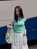 RIB LAYERED SLEEVELESS