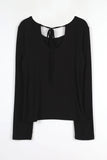 Ribbon Slit T-shirt