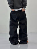 Capital Diagonal Zipper Raw Denim Pants