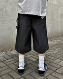 Stripe Carpenter Bermuda Denim
