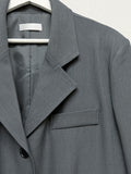 Drop 3 button loose fit long blazer