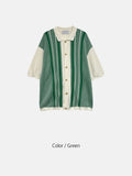 Scoonie Stripe Half Cardigan