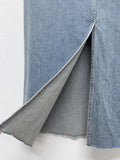 Bay Teen Denim H-Line Long Skirt