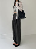 LeM Pintuck Wide Slacks