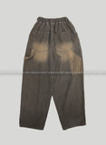 Vintage Sand Washed Carpenter Balloon Denim