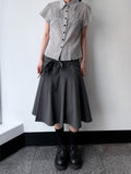 GINGHAM CHECK PUFF SHIRT