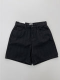 Herringbone Cotton Wide Shorts