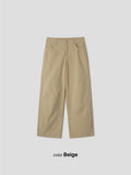 Numbering 92 Embroidered Cotton Wide Pants