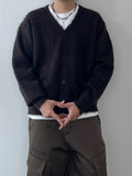 Mohair Two-Pocket Knit Cardigan