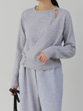 [Premium] Loe Diagonal Wrapping Knit