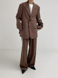 [unisex] Polka Raffel Overfit Single Blazer