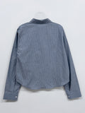 Bartle Stripe Slim Fit Crop Shirt