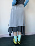 STRING LAYERED SHEER SKIRT