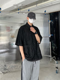 Pocket Denim Half Shirt