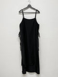 Shine bustier layered long one piece