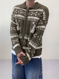 Noble Deer Cowichan Zip-Up Cardigan