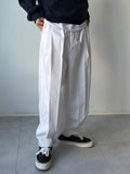 Cotton Two Pleats Bijo Pants