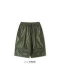 Glossy Parachute Coating Bermuda Pants