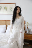 See-through ribbon sheer top