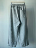 Pleat Wide Sweat Pants