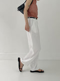 [summer] Wrinkle free semi-wide slacks