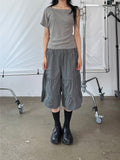 FRILL BERMUDA PANTS