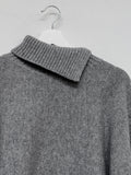 Ronta Unbalance Wool Crop Knit