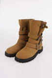 Round three belt boots