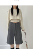 [24F/W] Semi Wide Bermuda Slacks