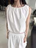 STRING SLEEVELESS BLOUSE