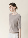 [Premium] Whole Garment Rosa Ribbed Round Knit