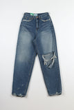 biting wide denim