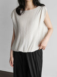 [Premium] Elange Pleated Banding Sleeveless