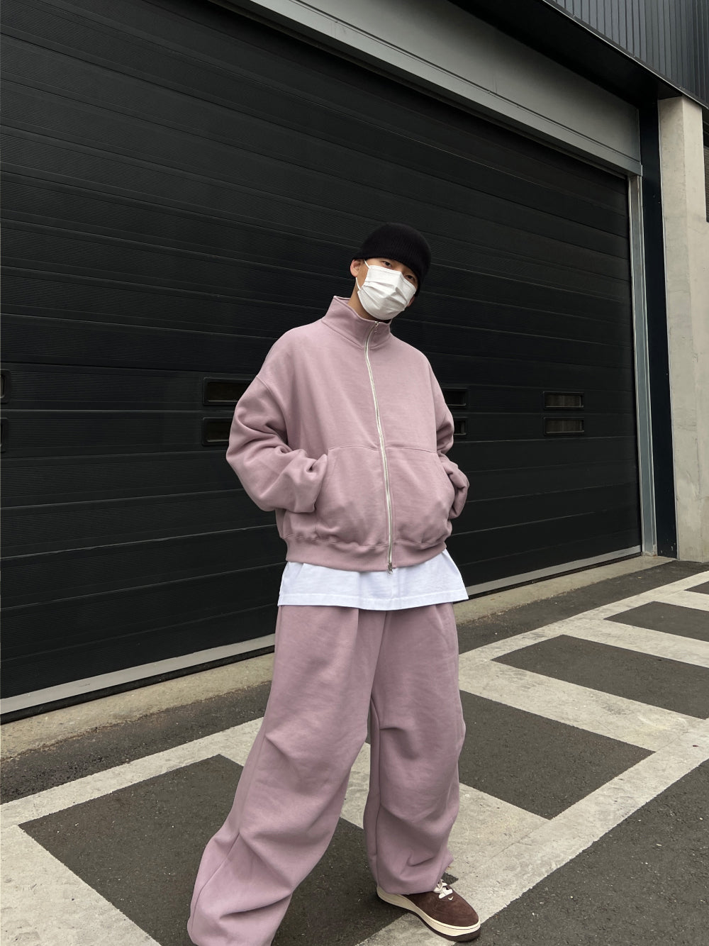 若者に人気のブランド KOOLOSET (クロゼット) - コージーヒップホップ裏起毛ジップ ジャケット・アウター