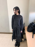 SIDE TIE CHECK SHIRT